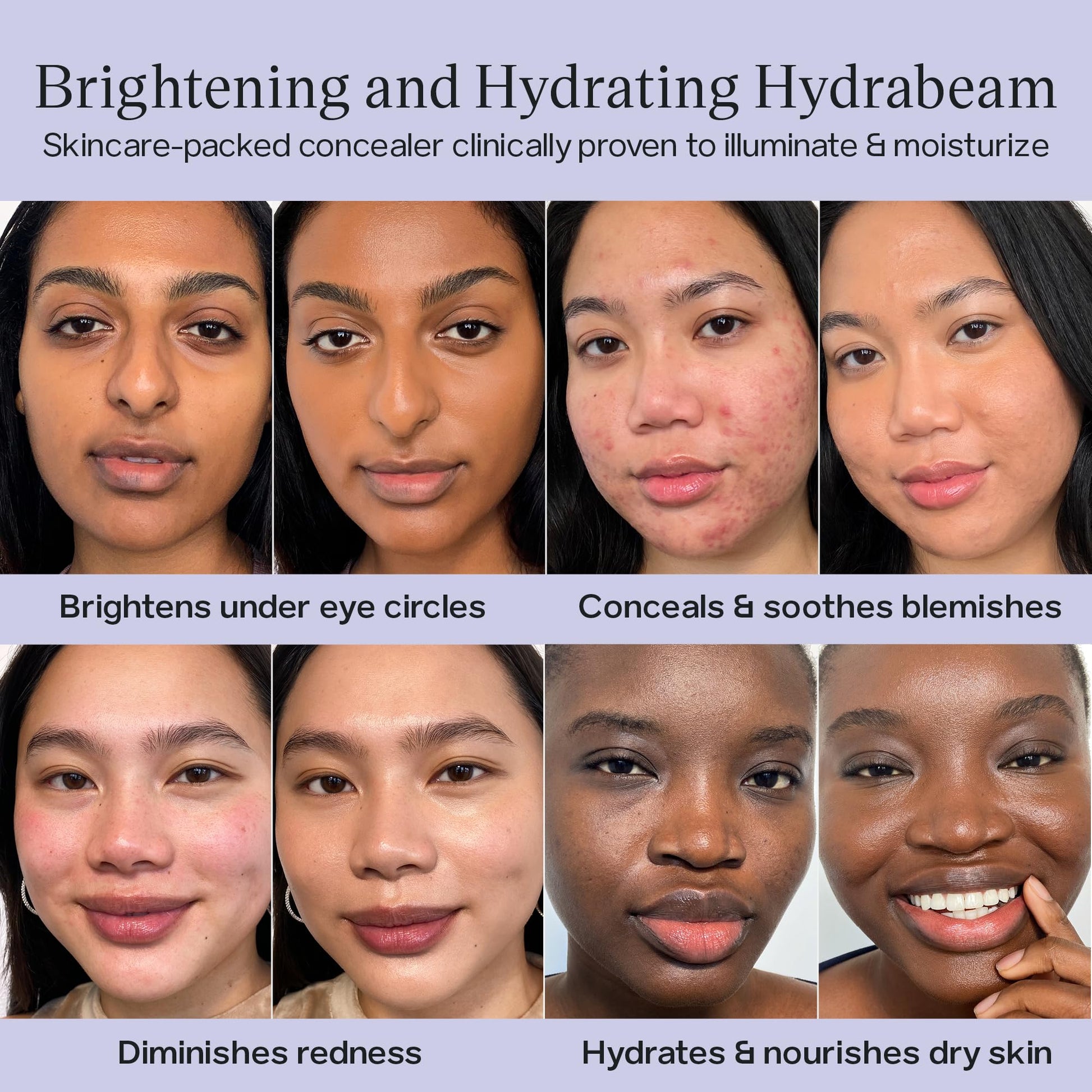 Saie Hydrabeam Under Eye Brightener - Sheer + Hydrating Concealer with Glycerin, Squalane + Cucumber Extract - Brightening Under Eye Concealer + Corrector for Even, Glowing Skin - Shade 6 (0.2 oz) - Maple Wellness Supplements