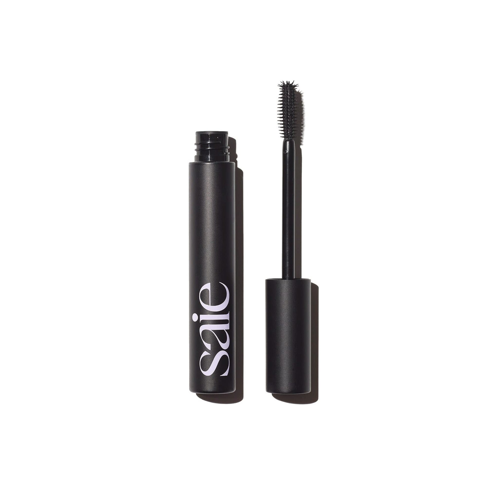 Saie Mascara 101 - Lash Lengthening Mascara for Thick, Bold, Lifted Lashes - Buildable Eye Makeup Formulated to Strengthen and Condition with Rich Nutrients - Black (0.31 oz) - Maple Wellness Supplements