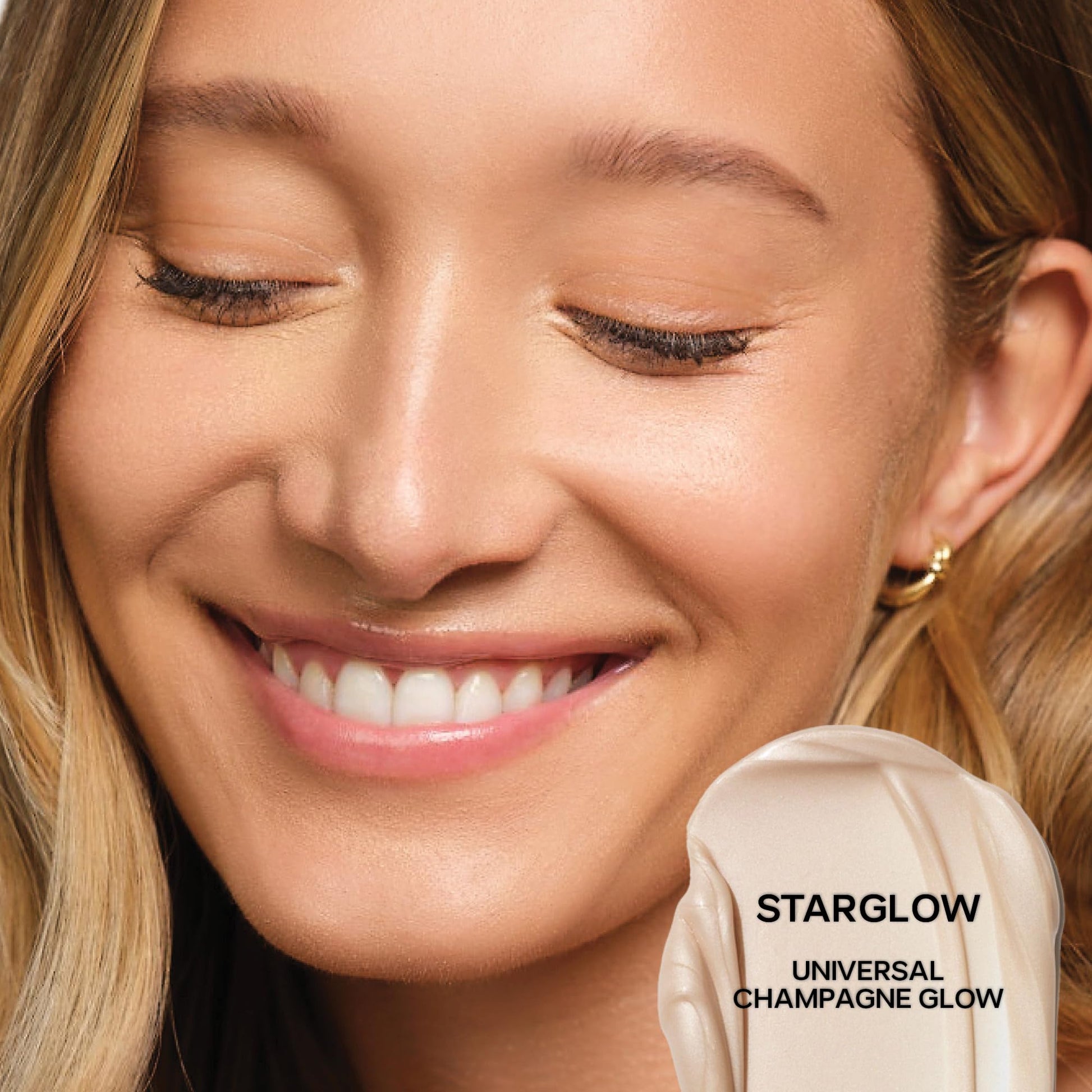 Saie Mini Glowy Super Gel - Hydrating Makeup Primer and Illuminating Glow Serum Enriched with Vitamin C and Squalane Oil - All-Over Liquid Highlighter Makeup for Instant Glass Skin - Starglow (0.5 oz) - Maple Wellness Supplements