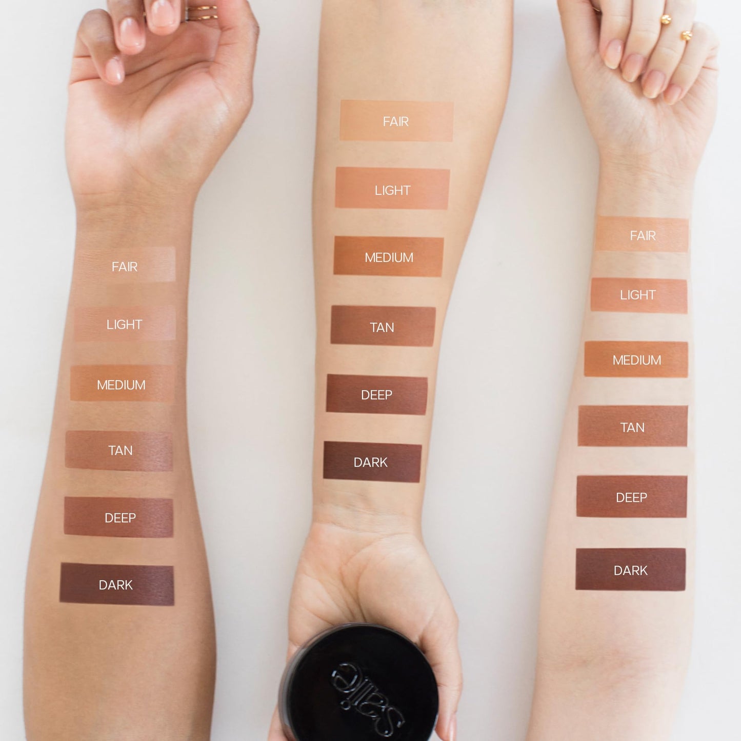 Saie Sun Melt Duo - The Big Brush - Soft, Multi-Use Liquid + Cream Makeup Brush With Synthetic Bristles Bundled With Sun Melt Bronzer in Tan Bronze - Buildable Cream Contour with Velvet Finish (1 oz) - Maple Wellness Supplements