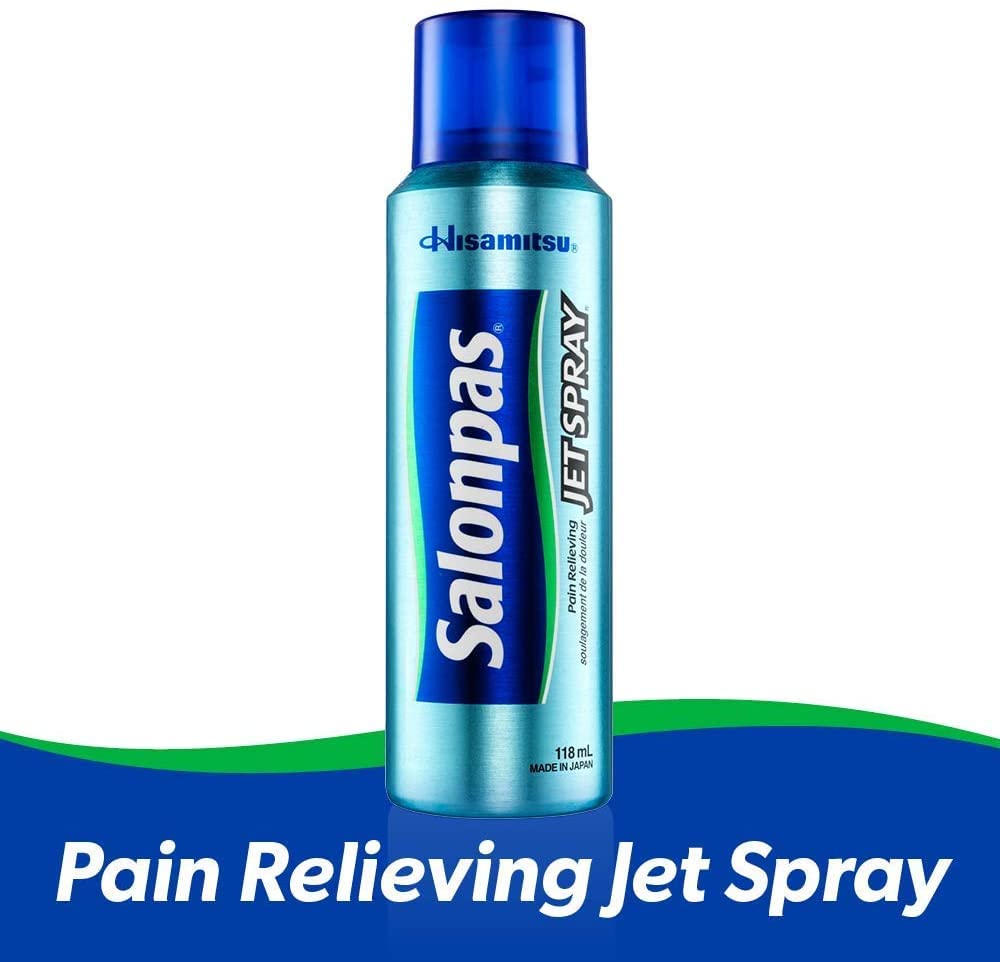 Salonpas pain relieving jet spray - 4 oz (2 PACK) - Maple Wellness Supplements