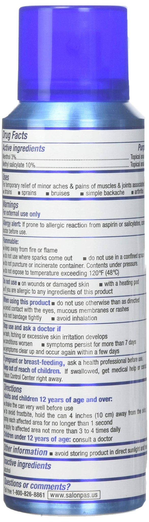 Salonpas Pain Relieving Jet Spray 4 oz (Pack of 3) - Maple Wellness Supplements