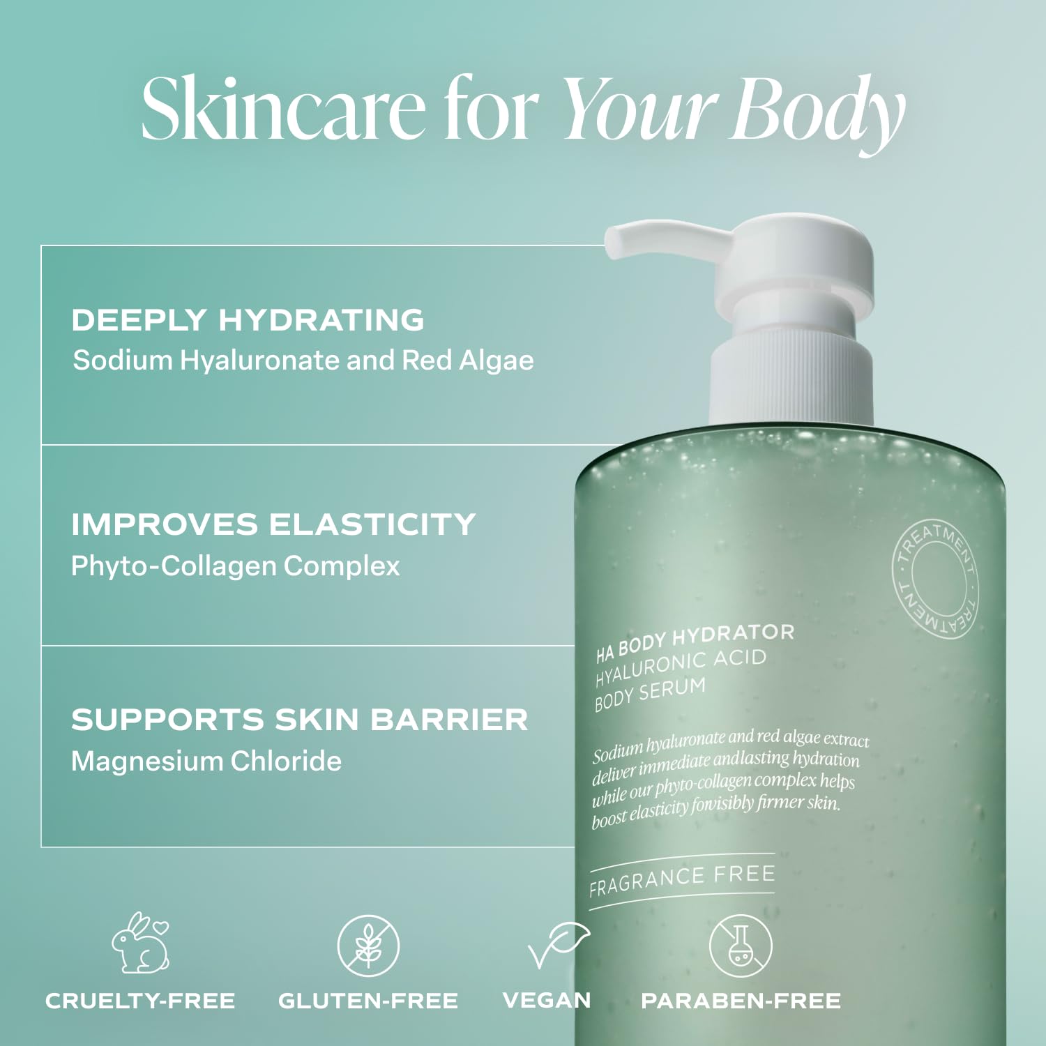 Saltair Hyaluronic Acid Body Serum – Hydrating Body Lotion for Smoother Looking Skin - Maple Wellness Supplements
