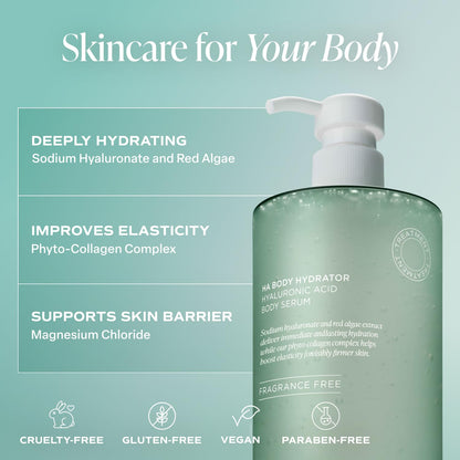 Saltair Hyaluronic Acid Body Serum – Hydrating Body Lotion for Smoother Looking Skin - Maple Wellness Supplements