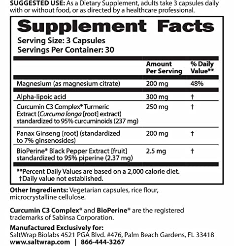 SaltWrap Mag 3D – Daytime (Non-Drowsy) Leg Cramp & Muscle Relief Support - Natural - Maple Wellness Supplements