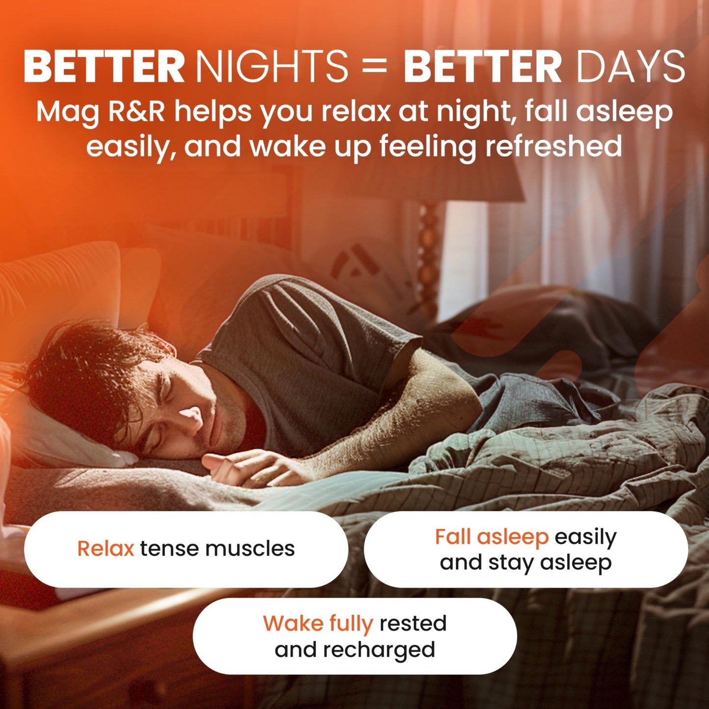 SaltWrap Mag R&R - Nighttime Muscle Cramps Support, Natural Sleep Support for Adults with Magnesium Glycinate for Muscle Spasm and Leg Cramps Relief, 90 Capsules - Maple Wellness Supplements
