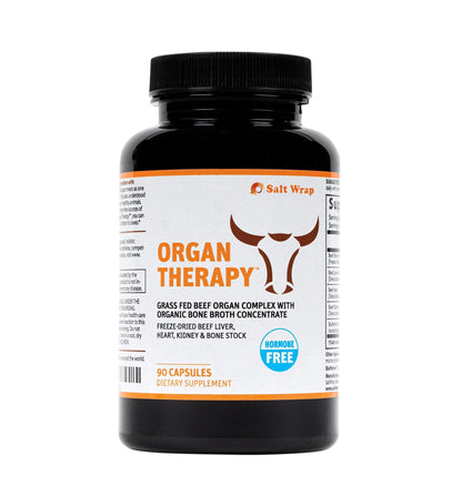 SaltWrap Organ Therapy - Grass Fed Beef Organ Meat Complex Supplement with Organic - Maple Wellness Supplements