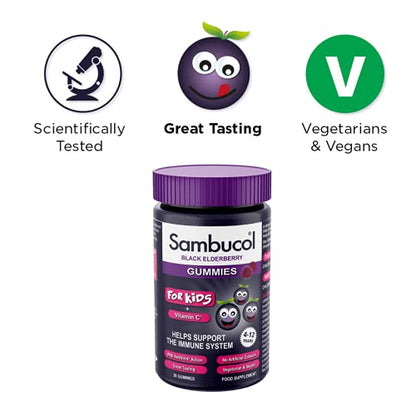 SAMBUCOL KIDS GUMMIES 30'S, 30 Count (Pack of 1) - Maple Wellness Supplements
