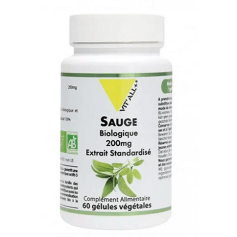 Sauge BIO Extrait standardisé 60 gélules VIT'ALL+ - Maple Wellness Supplements