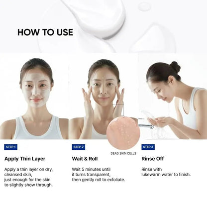 SAYNID MICROBIOME RENEWING CREAM MASK TRIAL KIT, Wash-off Cream, Soft Exfoliating Face Scrub Dead Skin Cells | 4.5g/0.15oz (3EA) - Maple Wellness Supplements