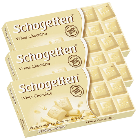 Schogetten German Chocolate Pack of 3 White Chocolate 100 grams - Maple Wellness Supplements