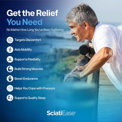 SciatiEase Sciatic Nerve Health Support - Sciatic Nerve Supplement with Pea, Vitamin B - Maple Wellness Supplements