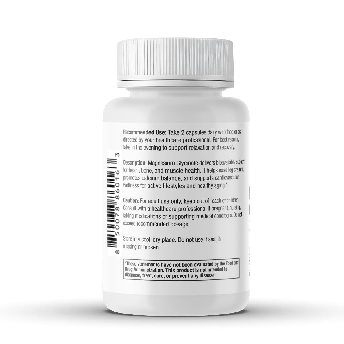 Scientific Health Solutions Magnesium Glycinate 150 mg – High‑Absorption Magnesium for Heart, Bone & Muscle Health – Supports Leg Cramps & Cardiovascular Function – Gentle on Stomach, Vegan, 60 Count - Maple Wellness Supplements