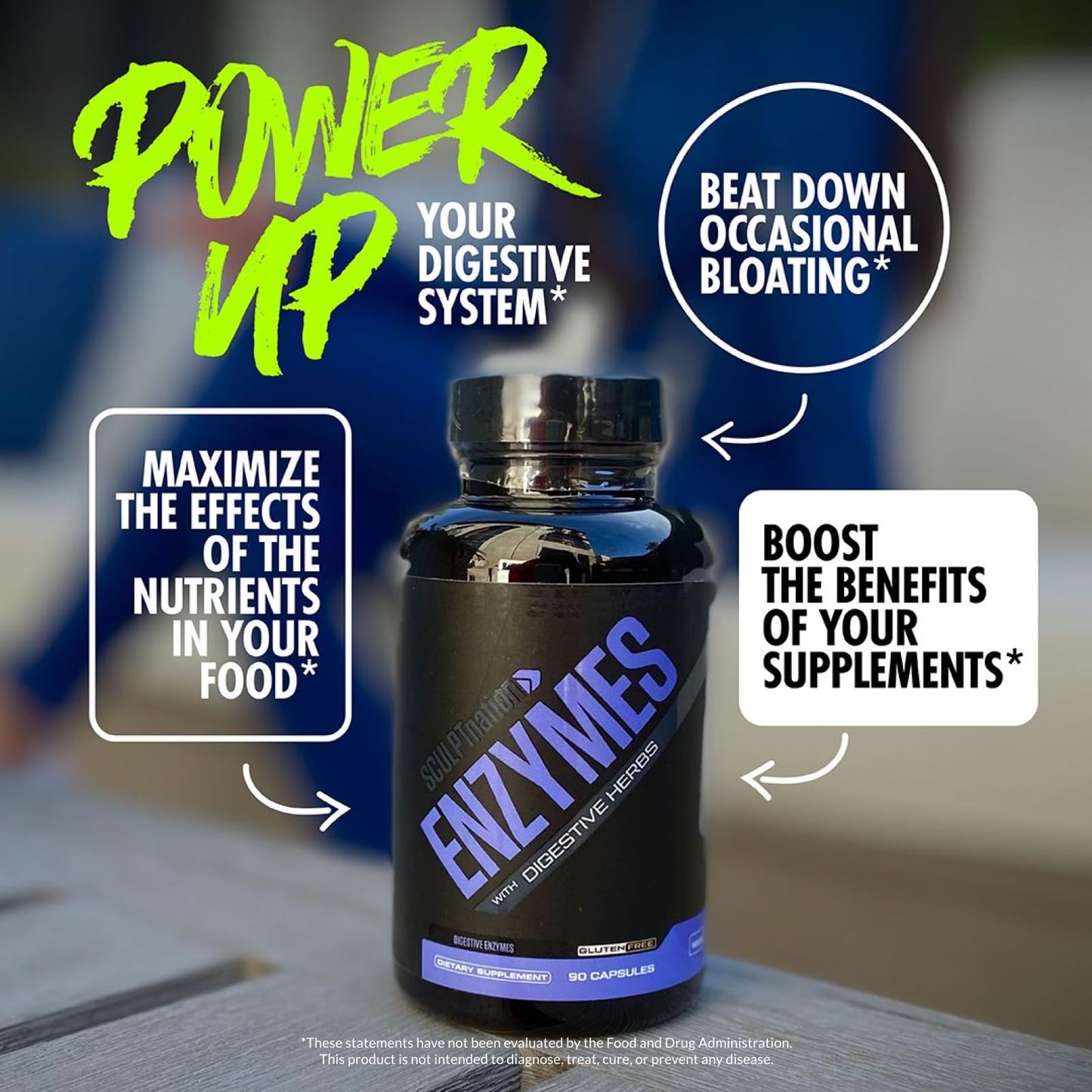 Sculpt Nation by V Shred Digestive Enzymes - Multi Enzyme for Digestion and Gut Health - Maple Wellness Supplements