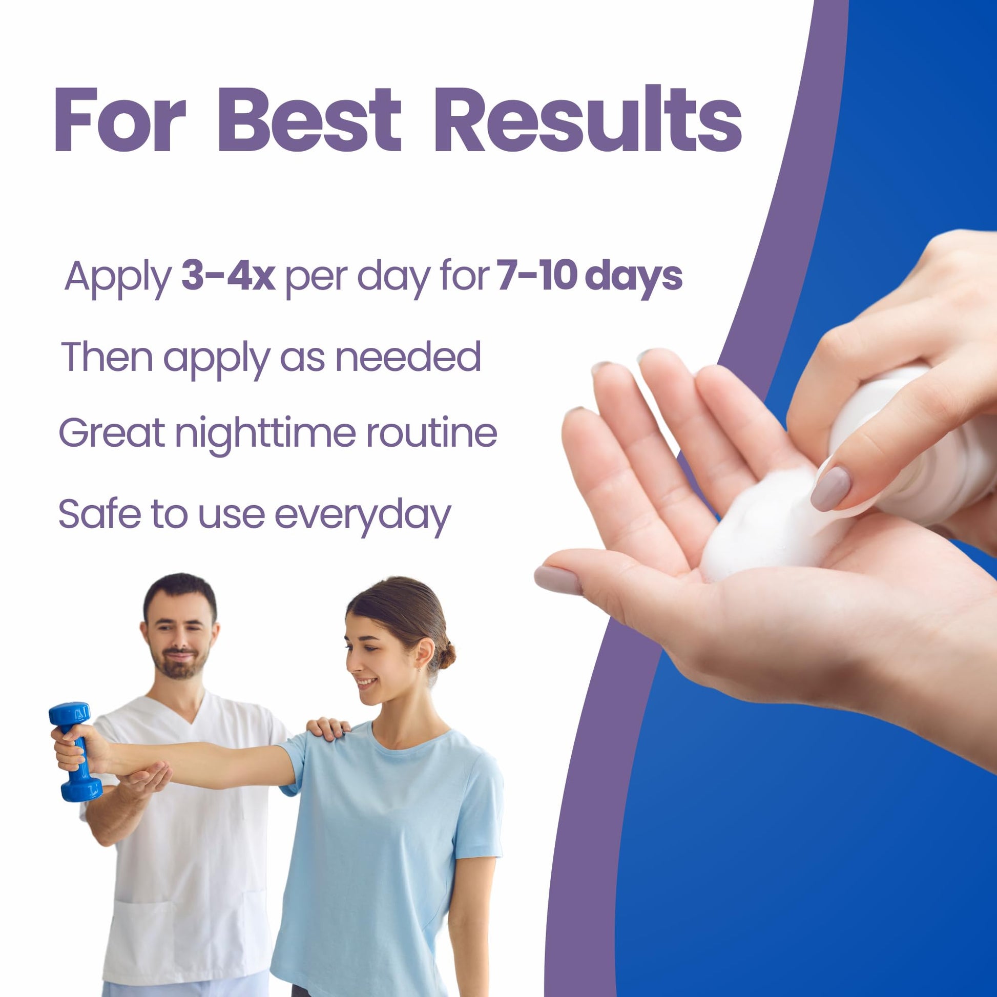 Seagenix Extra Strength Muscle + Joint Foam - Magnesium | Boswellia | Arnica | Formula - Joint and Muscle Relief – Ease Inflamed Joints and Muscles - All Natural – Joints + Muscle Relief - Maple Wellness Supplements