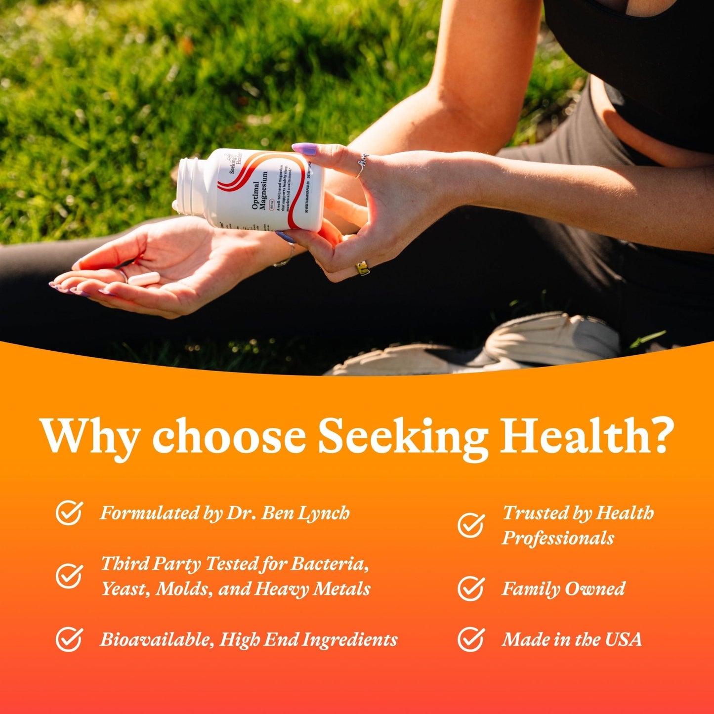 Seeking Health Optimal Magnesium - Mineral Supplement Aids Optimal Magnesium Absorption - Bioavailable Forms of Magnesium for Energy, - Maple Wellness Supplements