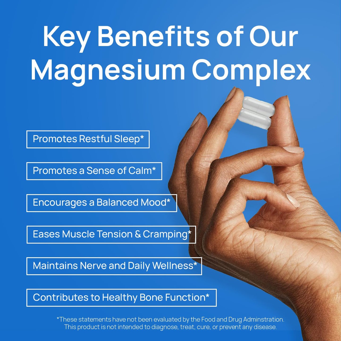 Selerb Magnesium Complex for Women and Men-Glycinate,Malate,Citrate,Oxide Supports Calm, Sleep, Muscle & Energy with D3, B6, Zinc, Slippery Elm & DGL Gentle on Stomach 90 Capsules - Maple Wellness Supplements