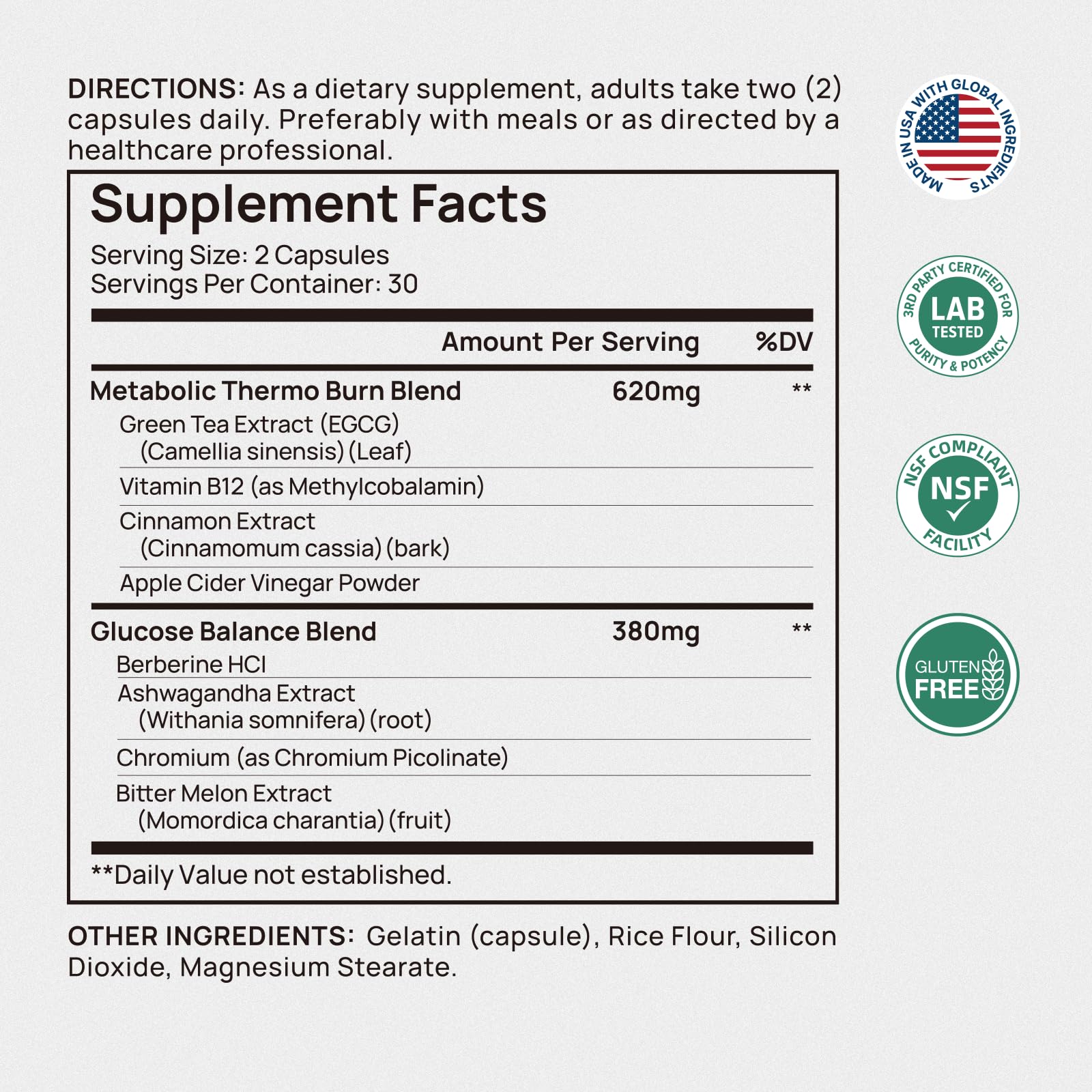 Selerb Metaburn Weight Loss Pills for Women & Men - Appetite Suppressant & Fat Burner, Metabolism Support Weight Loss Supplement with Berberine - Maple Wellness Supplements