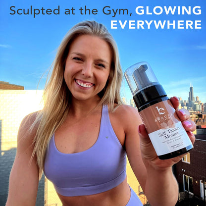 Self Tanner Tanning Mousse Kit - USA Made with Natural & Organic Ingredients - Maple Wellness Supplements