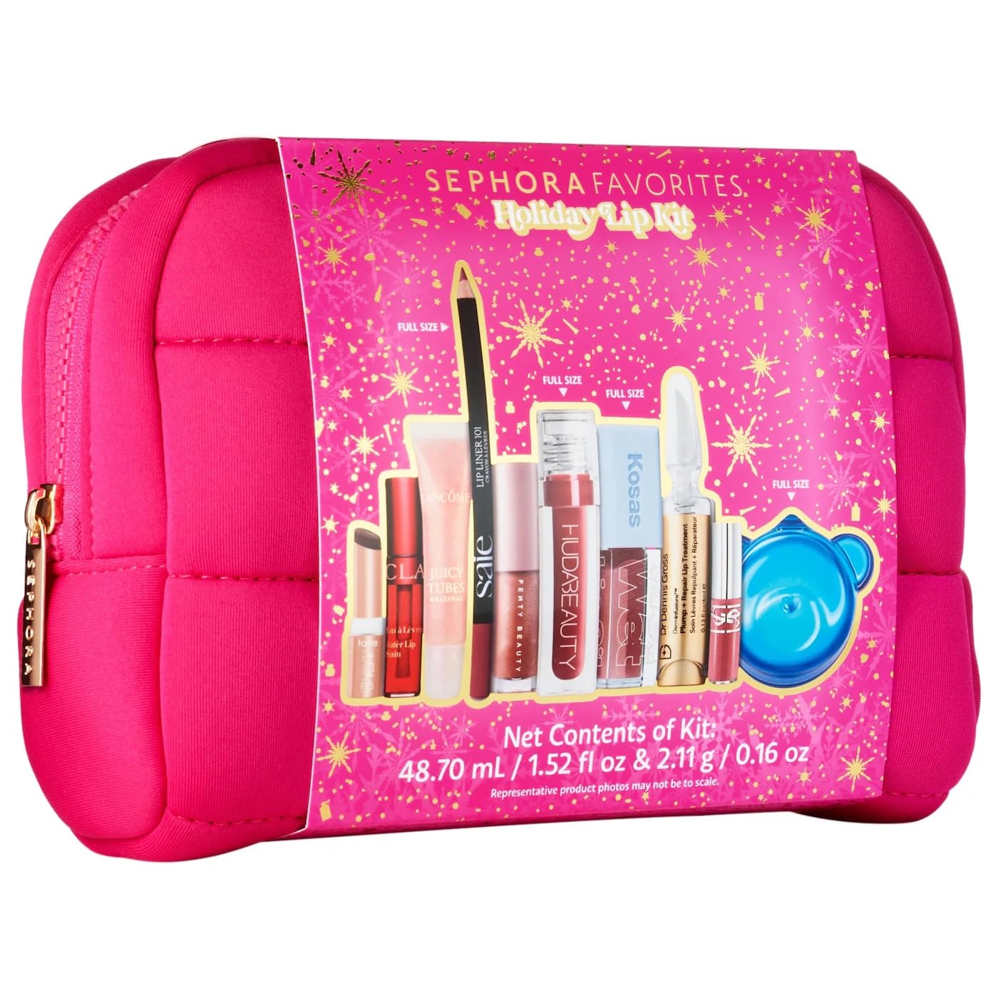 Sephora Holiday Lip Value Set: 10-Piece Lip Gloss, Liner, Oil & Treatment Collection with Kosas, Saie, Fenty Beauty & More - Maple Wellness Supplements