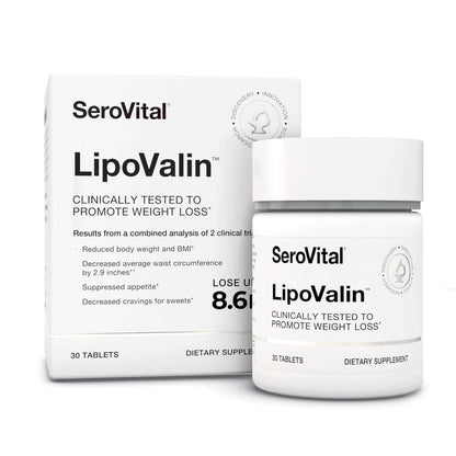 Serovital LipoValin Clinically Validated Pills for Women Diet Pill, Appetite Suppressant, Stimulant-Free Weight Loss Supplement - 30 Count (30 Tablets) - Maple Wellness Supplements