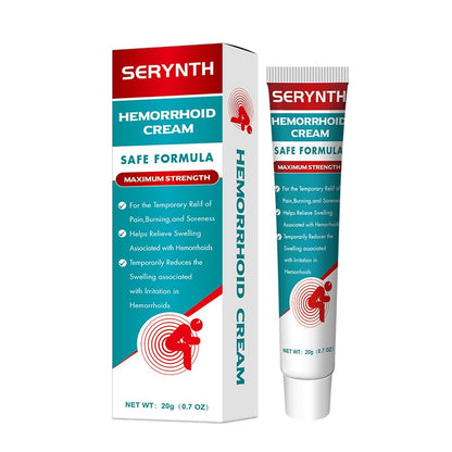 SERYNTH Hemorrhoid and Anal Fissure Ointment, Hemorrhoid Treatment, Fast Relief from Swelling, Pain, Itching, Burning (20g) - Maple Wellness Supplements