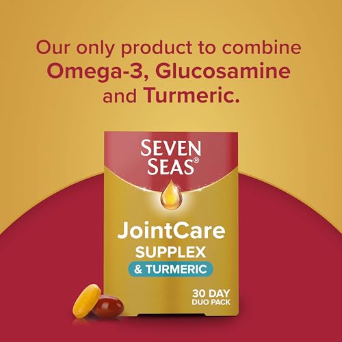 Seven Seas JointCare Supplex & Turmeric, With Glucosamine, Omega-3, Vitamins C and D - Maple Wellness Supplements
