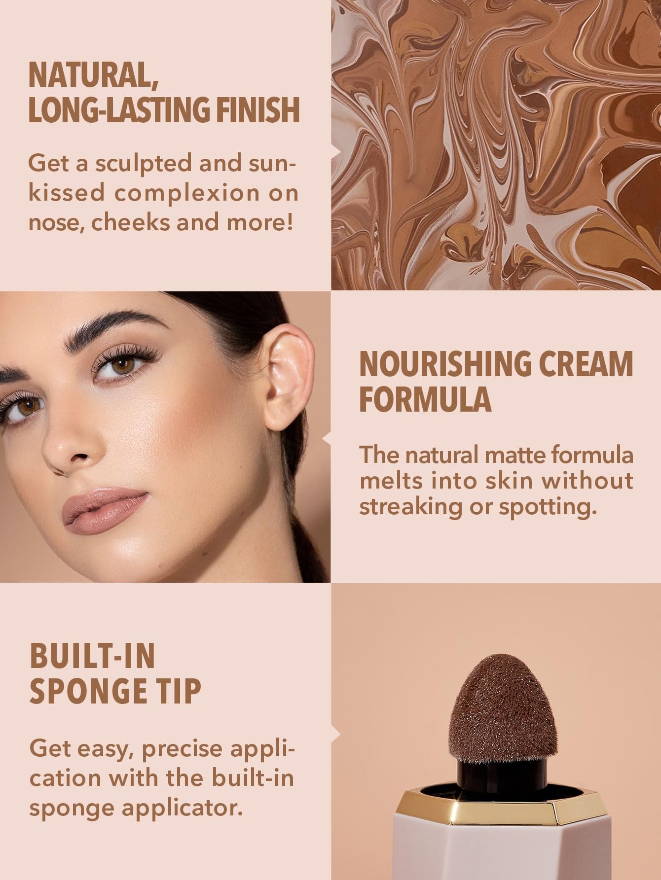 SHEGLAM Sun Sculpt Liquid Contour Stick Long Lasting Cream Bronzer Makeup-Warm Honey - Maple Wellness Supplements