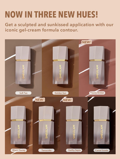 SHEGLAM Sun Sculpt Liquid Contour Stick Long Lasting Cream Bronzer Makeup-Warm Honey - Maple Wellness Supplements