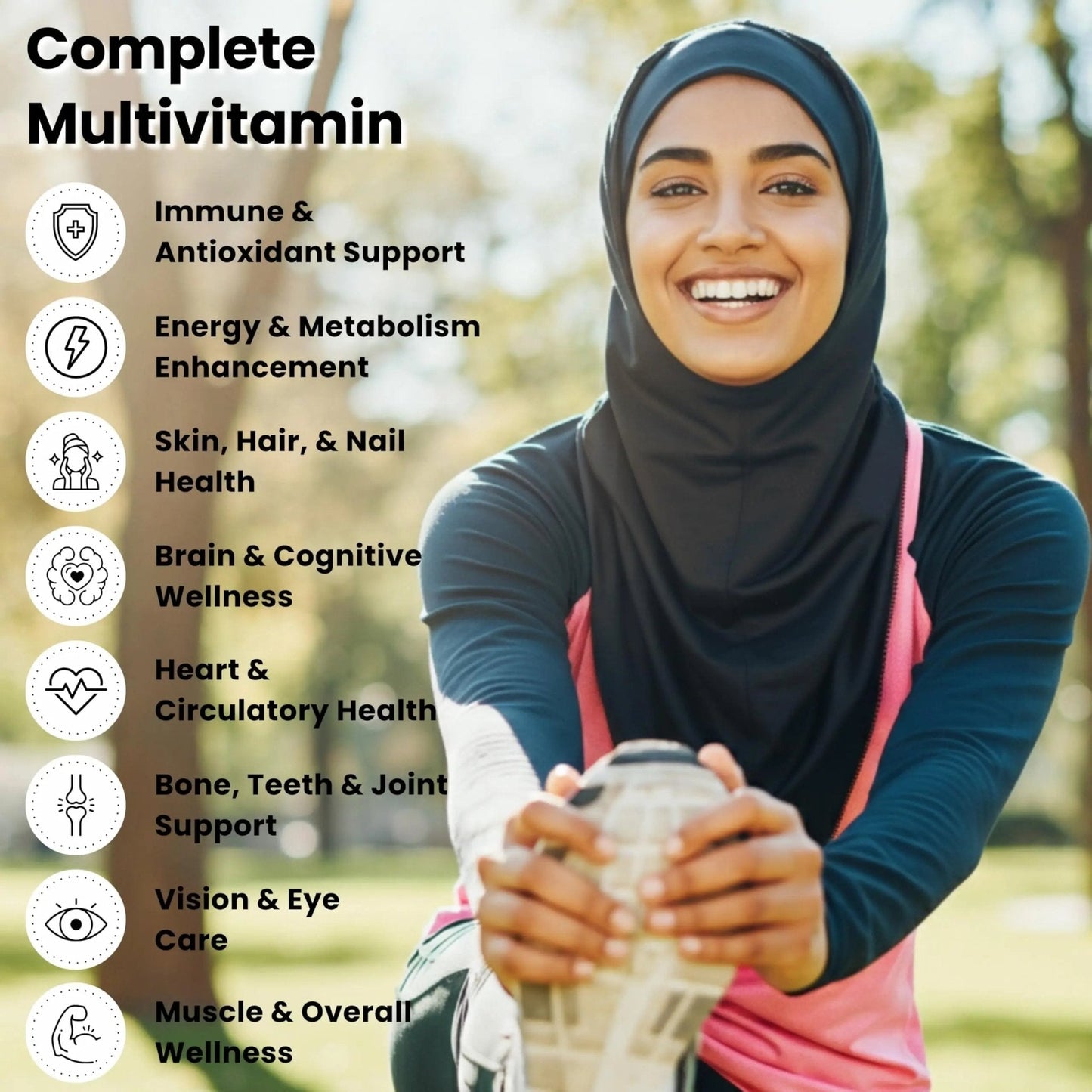 SHIFAA NUTRITION Halal Vitamins, Multivitamin for Women & Men – Comprehensive Support for Heart, Brain, Eye & Immune Health - Maple Wellness Supplements