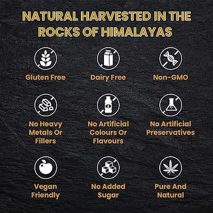 Shilajit Resin, Original Himalayan Shilajit 30g - Gold Grade 100% Pure, Rich in Fulvic - Maple Wellness Supplements