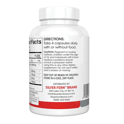 Silver Fern Cleanse - Daily Gut - 1 Bottle - 120 Capsules - 30 Day Supply - Immunoglobulin G, A & M -(IgG, IGA, IgM) - Postbiotic - Maple Wellness Supplements
