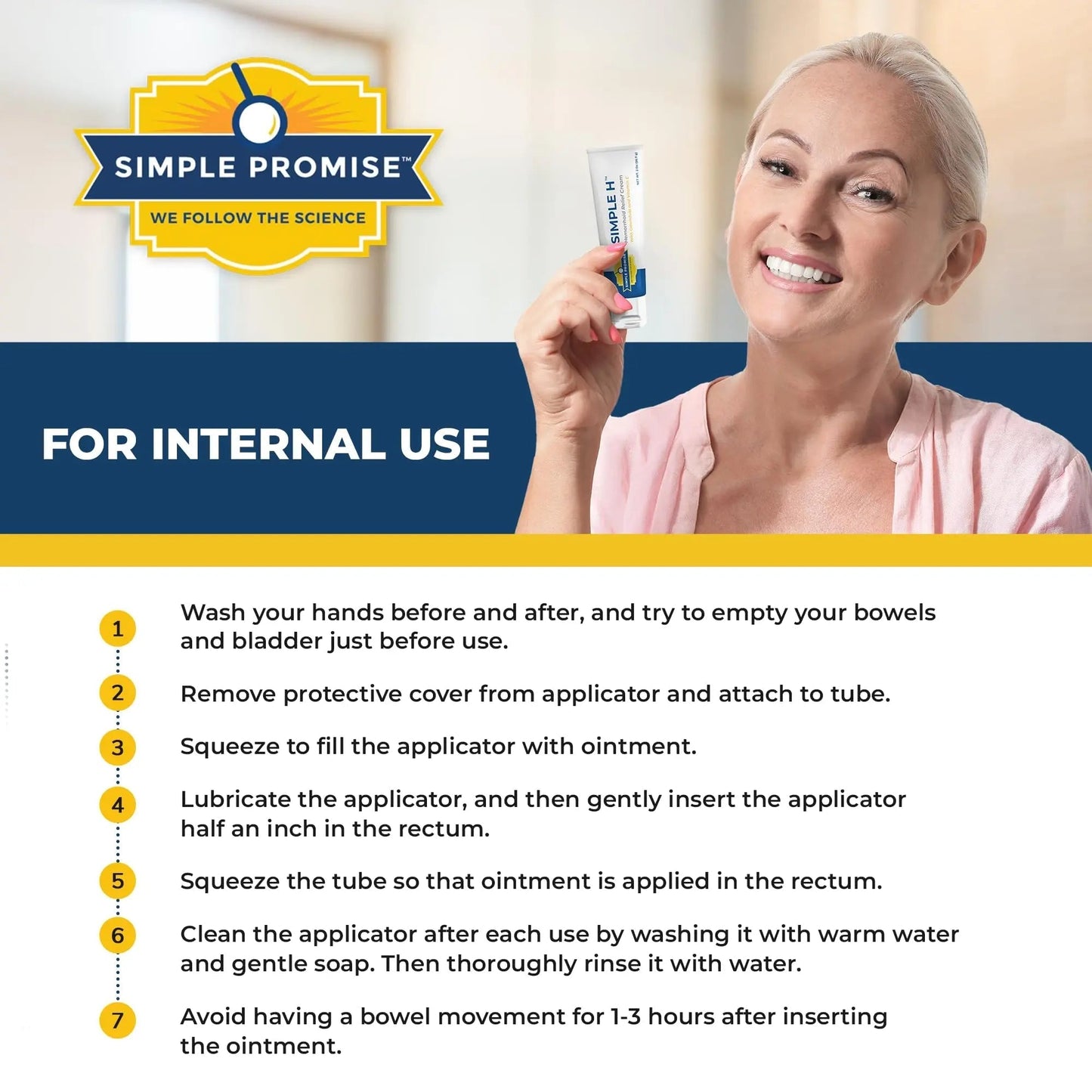 Simple Promise – Simple H Hemorrhoid Cream – Gentle Fast-Absorbing Formula with 28 Potent Ingredients & Enhanced Delivery System – Paraben-Free, Promotes Comfort & Relief, 2 oz - Maple Wellness Supplements