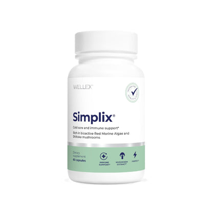 Simplix | Natural Supplement to Strengthen The Immune System | Respond to Outbreaks | Source of Highly Researched Mushroom & Seaweed Polysaccharides 60 Veggie Capsules (1 Pack) - Maple Wellness Supplements