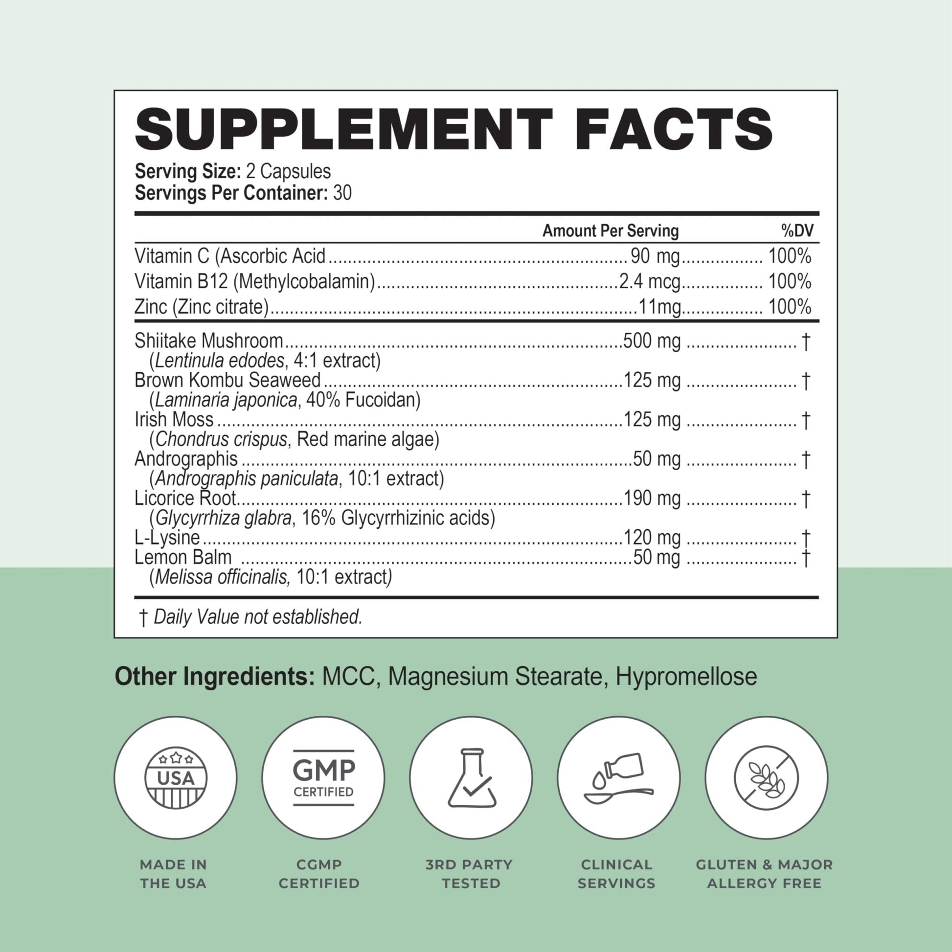 Simplix | Natural Supplement to Strengthen The Immune System | Respond to Outbreaks | Source of Highly Researched Mushroom & Seaweed Polysaccharides 60 Veggie Capsules (1 Pack) - Maple Wellness Supplements