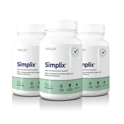Simplix | Natural Supplement to Strengthen The Immune System | Respond to Outbreaks | Source of Highly Researched Mushroom & Seaweed Polysaccharides 60 Veggie Capsules (3 Pack) (180 Count) - Maple Wellness Supplements