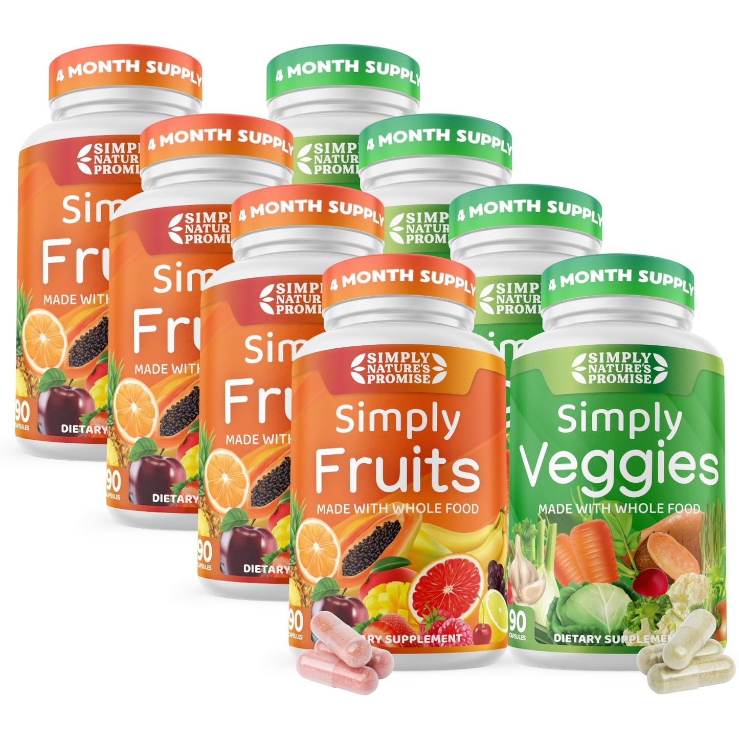 Simply Nature's Promise - Packed with Over 40 Different Fruits & Vegetables - Maple Wellness Supplements