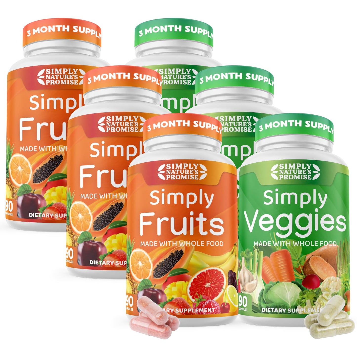 Simply Nature's Promise - Packed with Over 40 Different Fruits & Vegetables - Maple Wellness Supplements