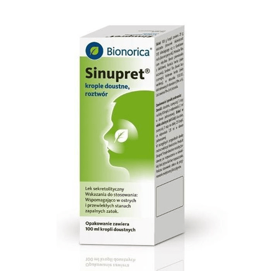 Sinupret oral drops 100ml acute chronic inflammation of sinuses - Maple Wellness Supplements