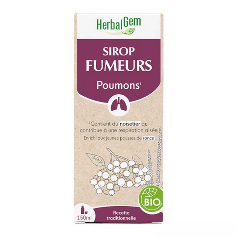 Sirop des fumeurs BIO Flacon 250 ml HERBALGEM - Maple Wellness Supplements