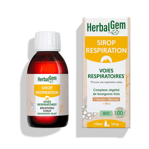 Sirop pour la respiration BIO 150 ml HERBALGEM - Maple Wellness Supplements