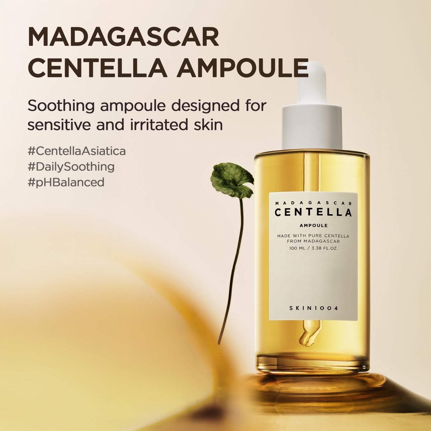 SKIN1004 Madagascar Centella Ampoule, Korean Face Serum with Centella Asiatica for Hydrating & Moisturizing Care - Maple Wellness Supplements