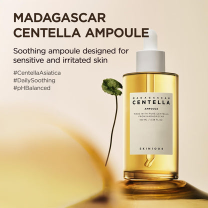 SKIN1004 Madagascar Centella Ampoule, Korean Face Serum with Centella Asiatica for Hydrating & Moisturizing Care - Maple Wellness Supplements