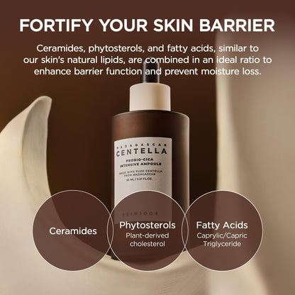 SKIN1004 Probio Cica Intensive Ampoule, Centella Serum for Face with Ceramide, Facial Serum for Nourishing & Soothing, Centella Ampoule - Maple Wellness Supplements