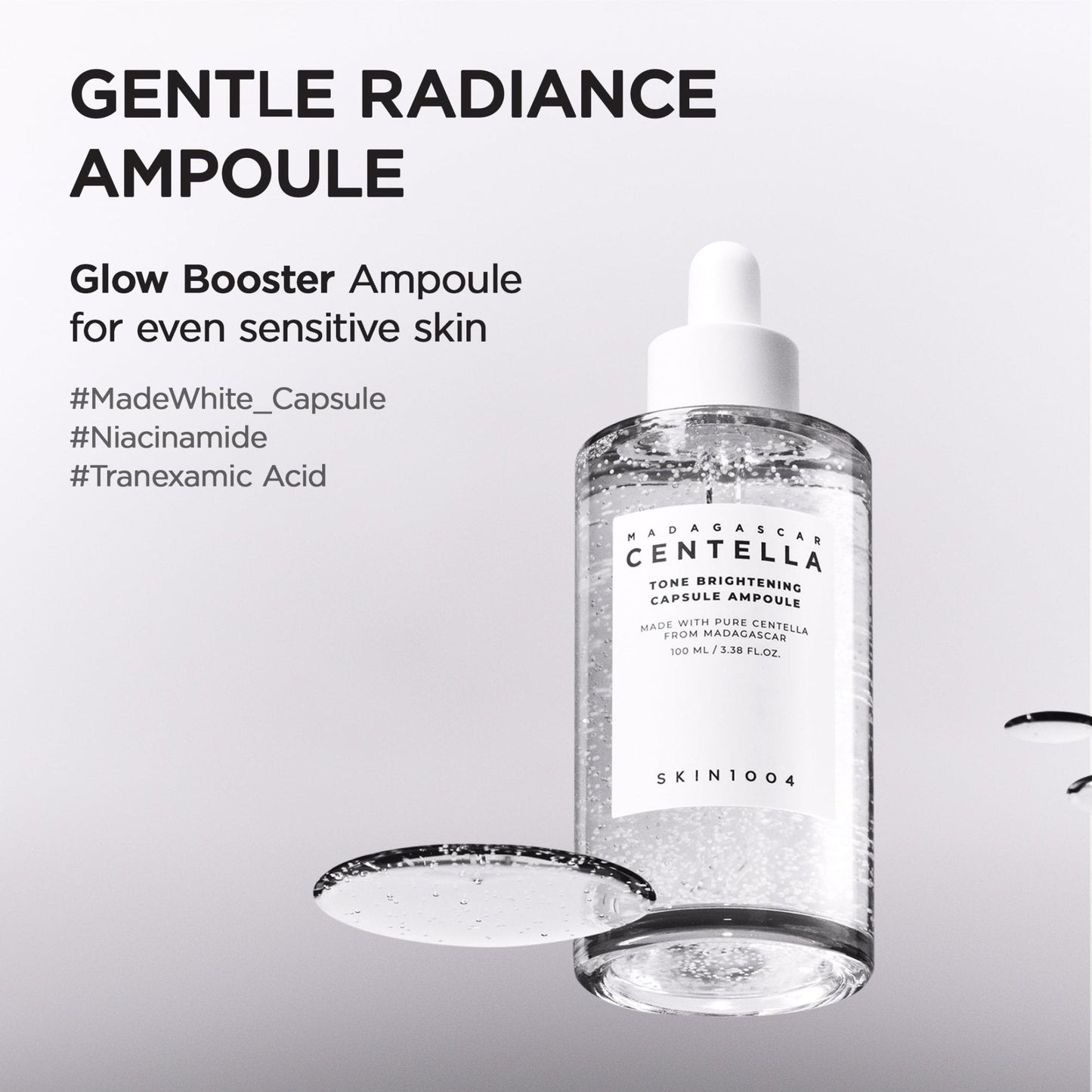 SKIN1004 Tone Balancing Capsule Ampoule, Niacinamide & Centella Serum for Face, Korean Hydrating Facial Serum for Unevne Skin Tone - Maple Wellness Supplements