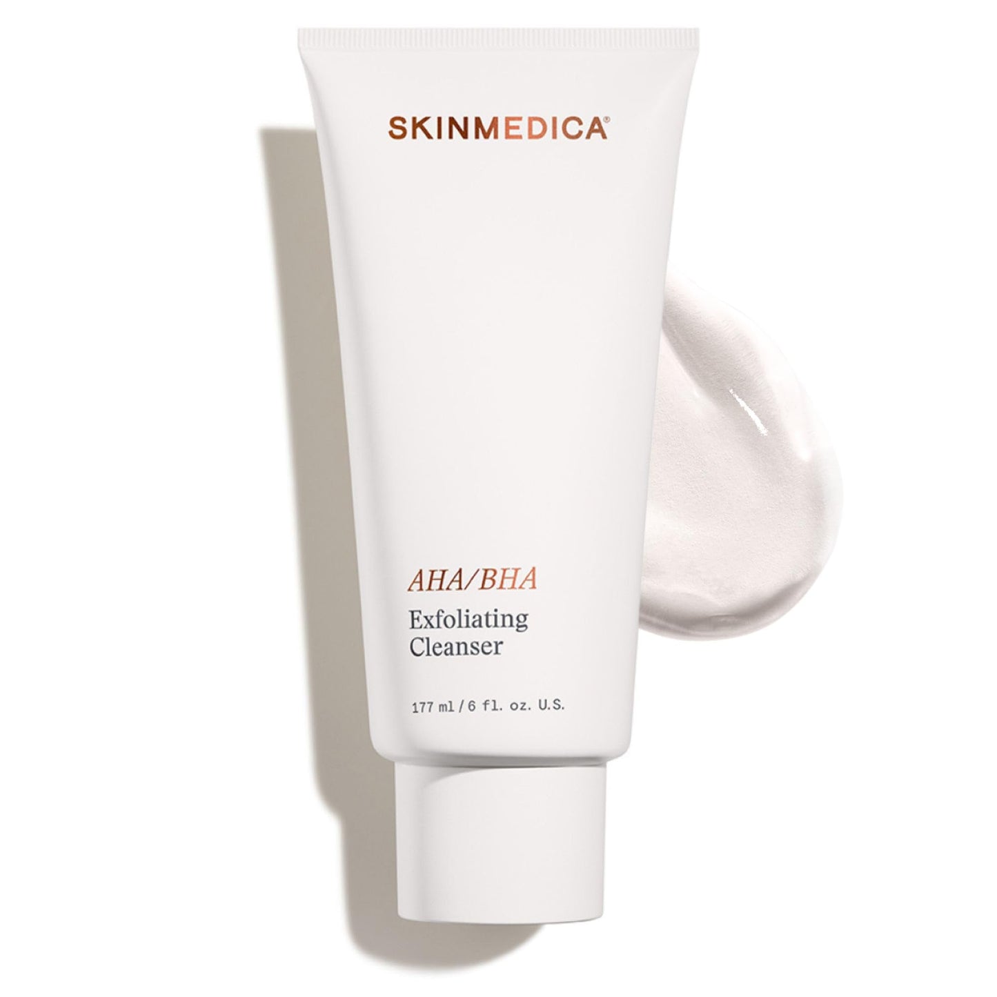 SkinMedica AHA/BHA Exfoliating Face Wash (NEW PACKAGING),Gentle Facial Exfoliating Scrub with Jojoba Oil for Smoother, Radiant Skin - Helps Improve the Appearance of Skin Tone & Texture (6 Fl Oz) - Maple Wellness Supplements