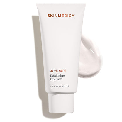 SkinMedica AHA/BHA Exfoliating Face Wash (NEW PACKAGING),Gentle Facial Exfoliating Scrub with Jojoba Oil for Smoother, Radiant Skin - Helps Improve the Appearance of Skin Tone & Texture (6 Fl Oz) - Maple Wellness Supplements