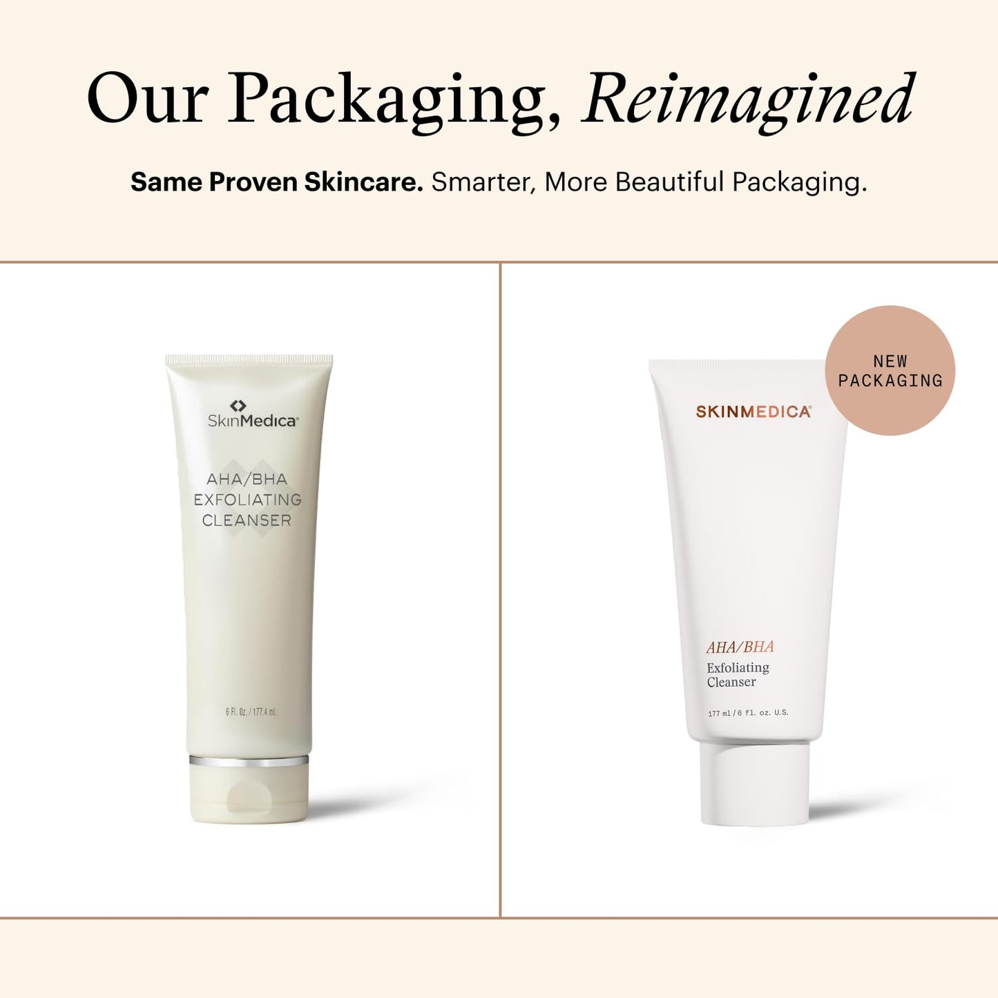 SkinMedica AHA/BHA Exfoliating Face Wash (NEW PACKAGING),Gentle Facial Exfoliating Scrub with Jojoba Oil for Smoother, Radiant Skin - Helps Improve the Appearance of Skin Tone & Texture (6 Fl Oz) - Maple Wellness Supplements