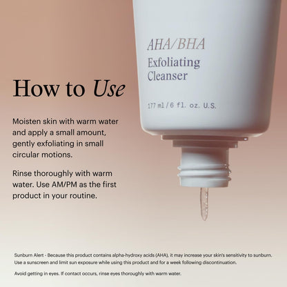 SkinMedica AHA/BHA Exfoliating Face Wash (NEW PACKAGING),Gentle Facial Exfoliating Scrub with Jojoba Oil for Smoother, Radiant Skin - Helps Improve the Appearance of Skin Tone & Texture (6 Fl Oz) - Maple Wellness Supplements