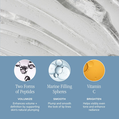SKINN Lip Amplifying Serum, Lip6X with Peptides - Deep Moisturizing Serum Plumps, Hydrates & Smooths Lips & Boosts Collagen Production - Lip Care Products for Women - Maple Wellness Supplements
